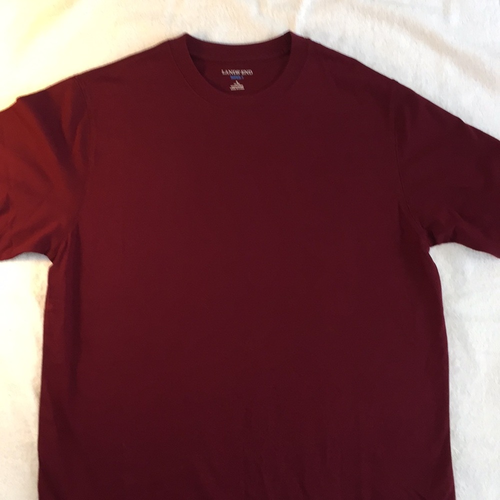 Lands End men’s Super-T,  size S, burgundy